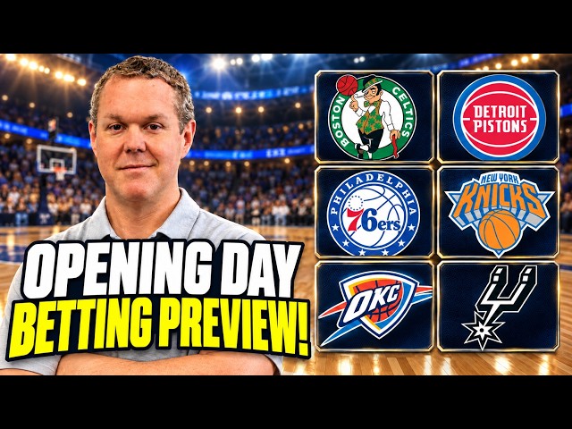 NBA Opening Night BEST Bets! Celtics vs Pistons | 76ers vs Knicks | Thunder vs Spurs