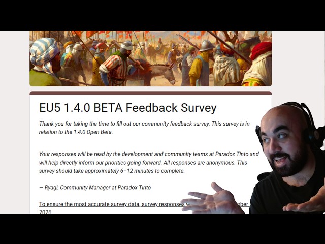 EU5 1.4 Open Beta Feedback Survey!