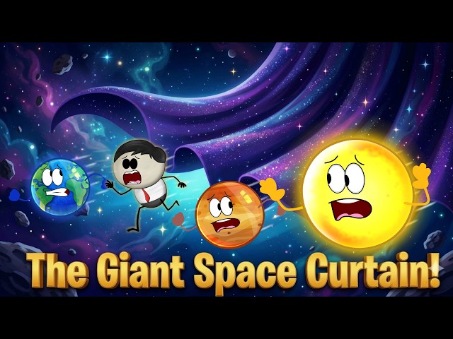 The Giant Space Curtain! | #aumsum #kids #science