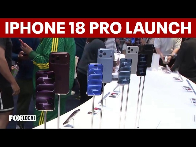 Massive crowds camp out at NYC Apple store for iPhone 18 Pro launch