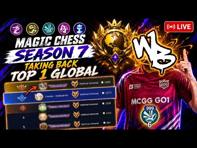 TESTING TOP GLOBAL BUILDS + RANK 1 PUSH [CAM/MIC ON] - SEASON 7 Magic Chess GO GO