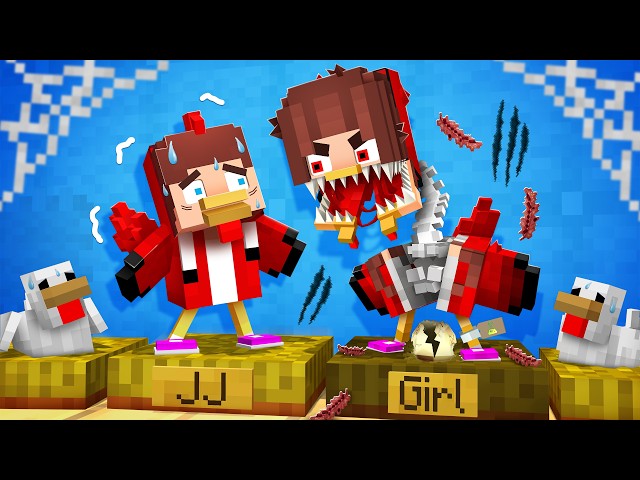 JJ Chicken and Girl.EXE Chicken - Minecraft Animation