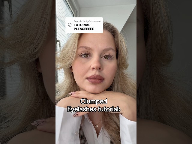 Clumped eyelashes tutorial