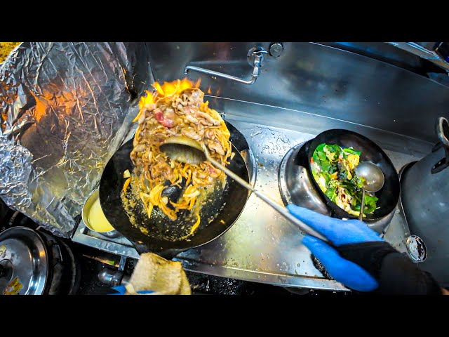 POV: Chinese Chef Preparing a Mountain of Dishes in a Nonstop Kitchen Rush