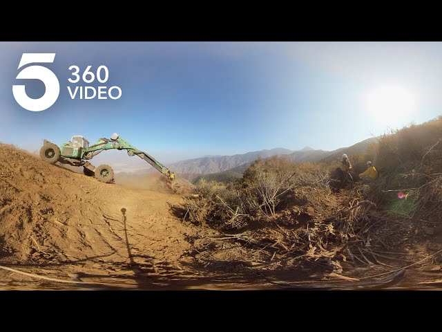 Suppression Repairs on the Holy Fire | KTLA 360