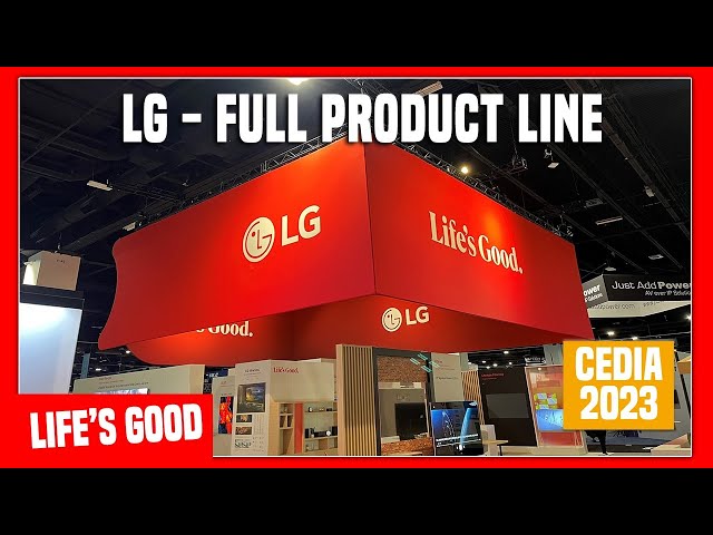 LG Booth Tour - TV, Soundbars, Projectors -  Cedia 2023