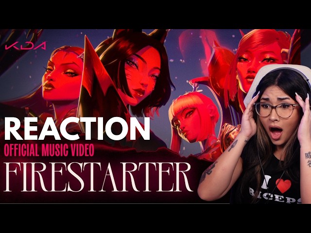 K/DA - FIRESTARTER ft. MIYEON and SOYEON of i-dle, Sophie Powers, Mimi Webb (MY REACTION!!)