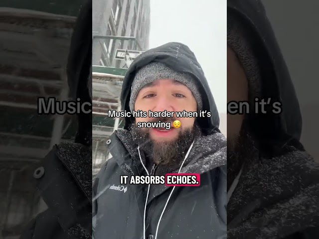 MUSIC HITS HARDER IN THE WINTER? 🤔 #shorts #snow #music #winter #thoughts