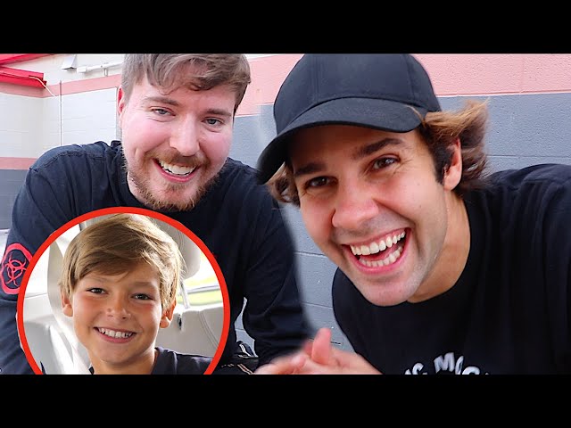 SURPRISING MY LITTLE BROTHER WITH MR.BEAST!!