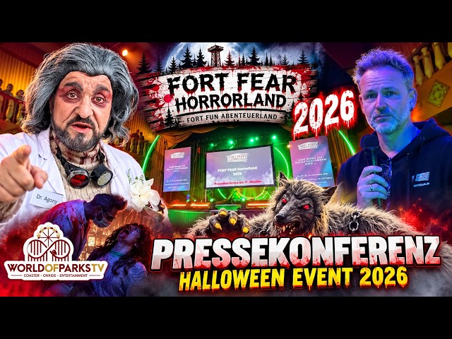 FORT FEAR Horrorland 2026 🎃 Pressekonferenz mit neuen Horror-Attraktionen | FORT FUN Abenteuerland