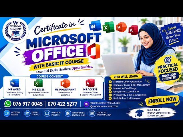 MICROSOFT OFFICE WITH BASIC IT COURSE - 01