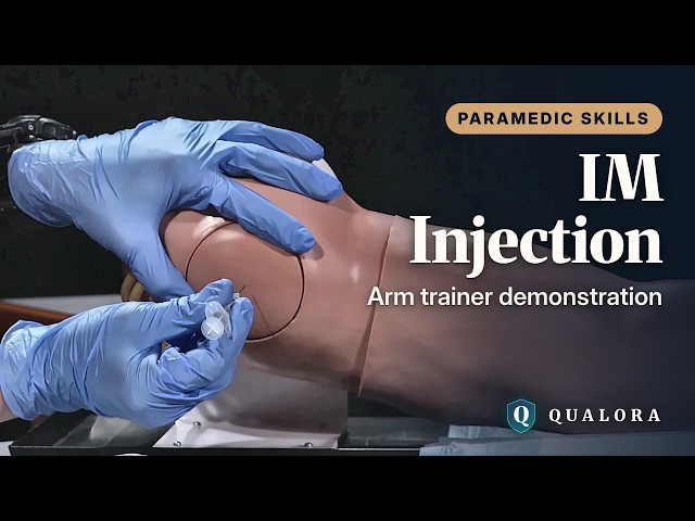 How to Give an IM Injection: Step by Step on an Arm Trainer | Paramedic Skills