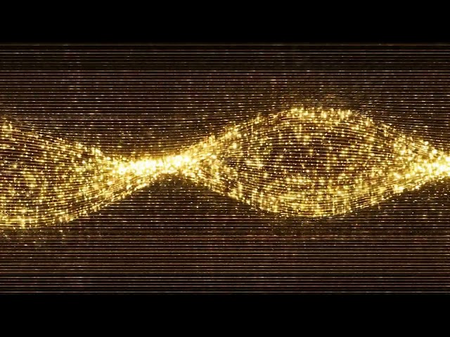 Golden Silk Wave ✨ | Flowing Gold Particle VJ Loop & LED Visual