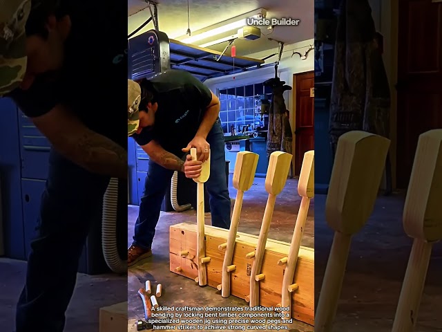 How Peg Lock Systems Secure Curved Timber #craftsmanship #woodworking #engineering #construction