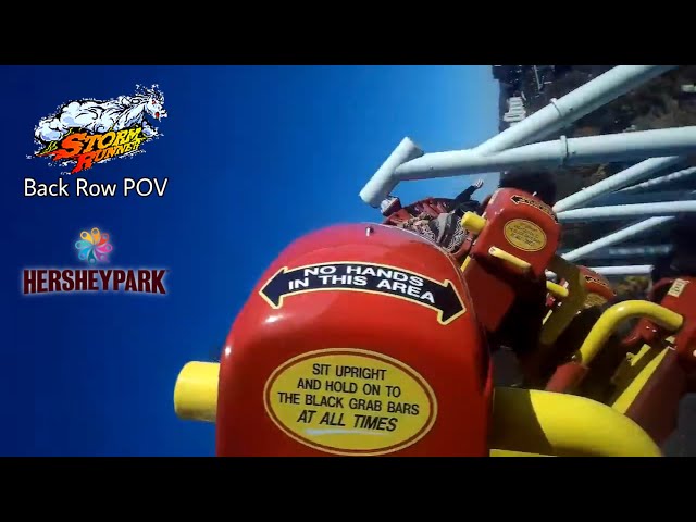 Storm Runner Accelerator Coaster Back Row POV October 2022 - Hersheypark (No Copyright)