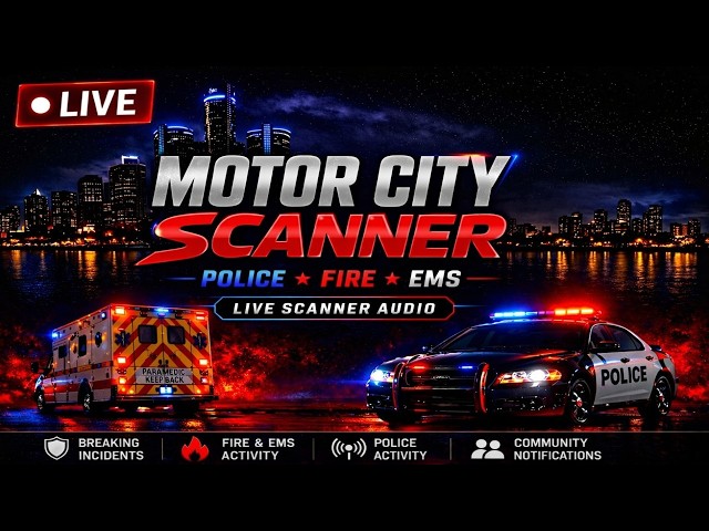 🔴 LIVE Dearborn, Wayne County & Detroit Police Scanner | Police • Fire • EMS
