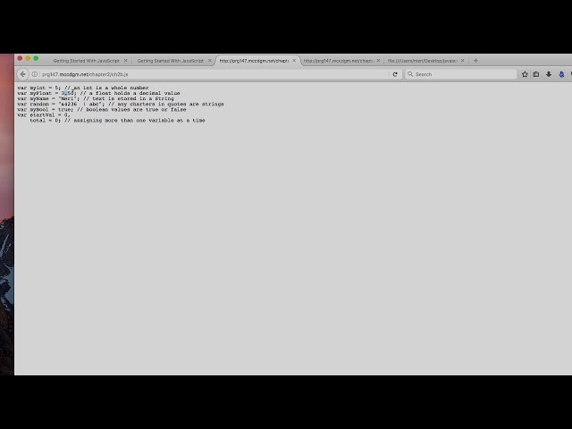 Assigning Variables in JavaScript