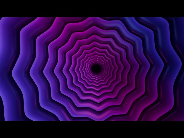 4K Hypnotic Purple & Blue Tunnel Loop | Neon Background Visuals