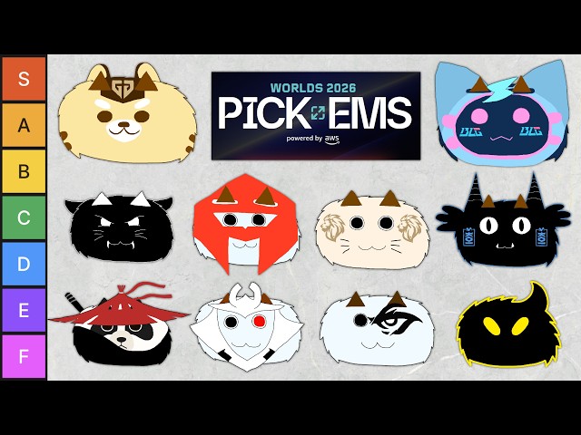Poro's Worlds 2026 Team Rankings + Pick'ems