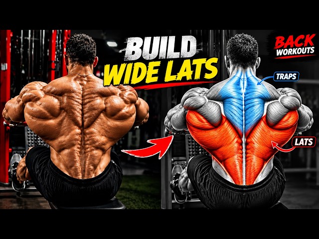 8 Elite Back Exercises for HUGE, WIDE & DOUBLE-LAT V-TAPER 🔥