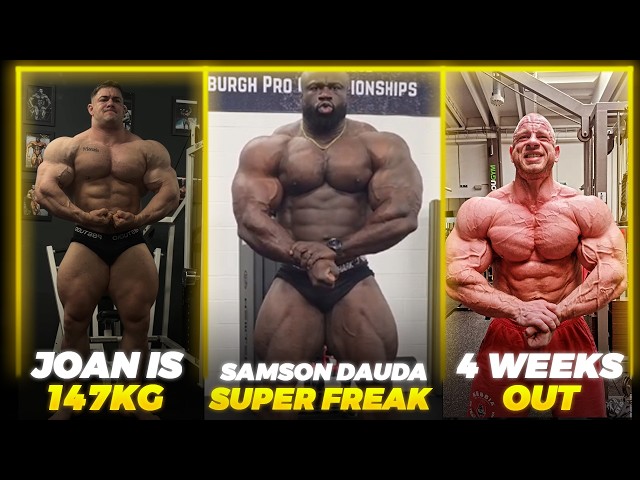 Samson Dauda at his FREAKIEST + Krizo SHREDDED 4 Weeks Out + Joan Pradells 147KG!