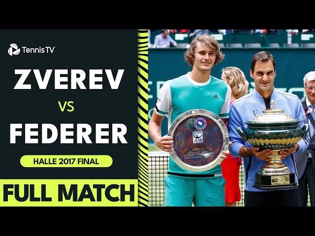 Roger Federer vs Alexander Zverev Halle 2017 Final FULL MATCH 🤩