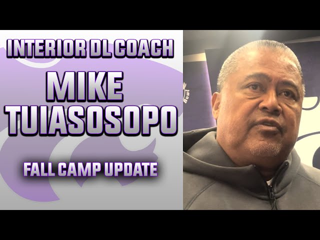 Kansas State Interior DL Coach Mike Tuiasosopo Fall Camp Media Availability
