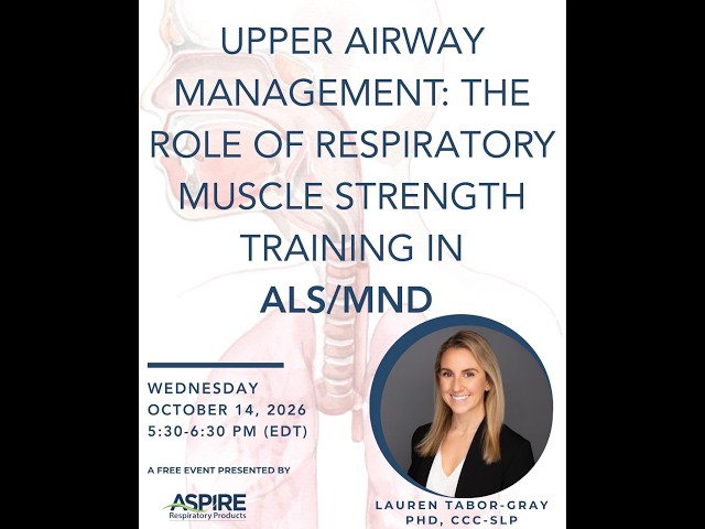 Upper Airway Management: the role of respiratory muscle strength training in ALS/MND