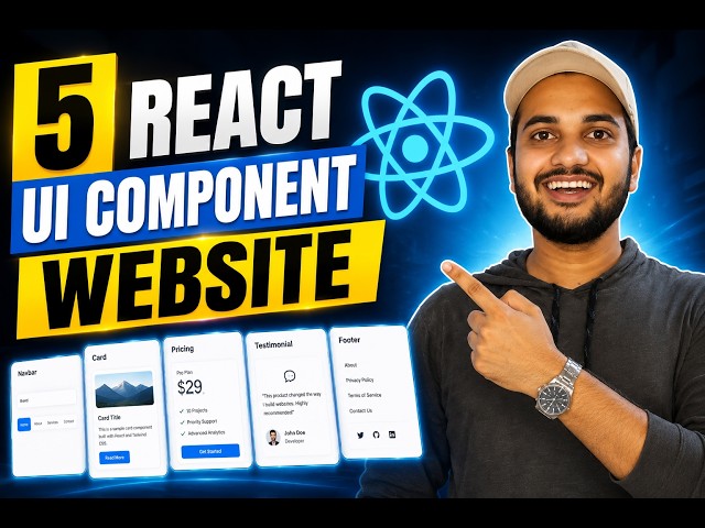 5 Free React Component Websites You Need to Know !