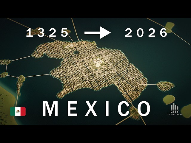 MEXICO (TENOCHTITLAN) - 3D TIMELAPSE (No AI)