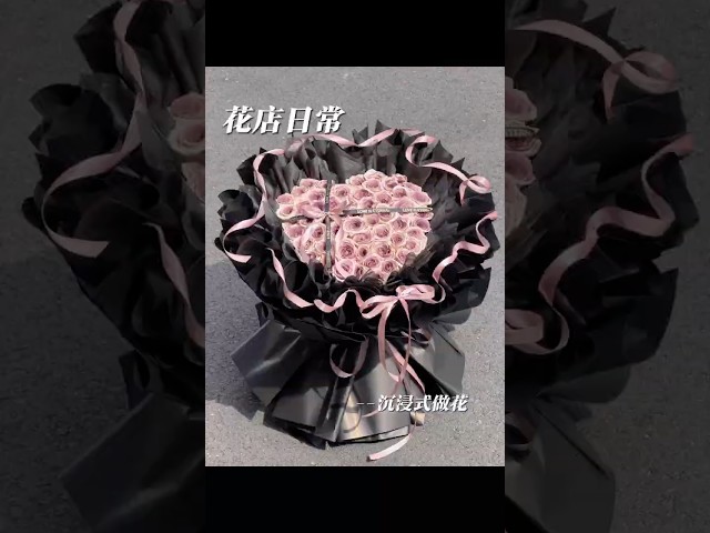 Cute and cool flower bouquet 🌸 #healing #flowers #tutorial #diy #bouquet #asmr #shorts