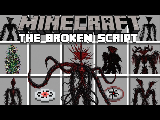 Minecraft THE BROKEN SCRIPT 2.0 MOD / BROKEN SCRIPT HORROR MOD! (Minecraft Mods)