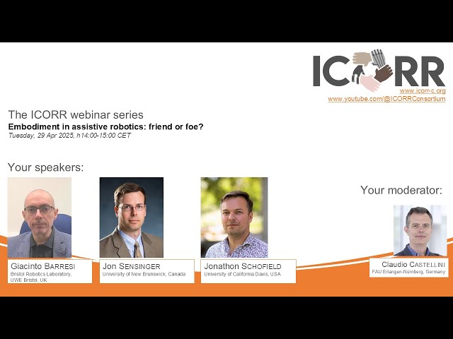 Webinar #7 Embodiment in assistive robotics: friend or foe?