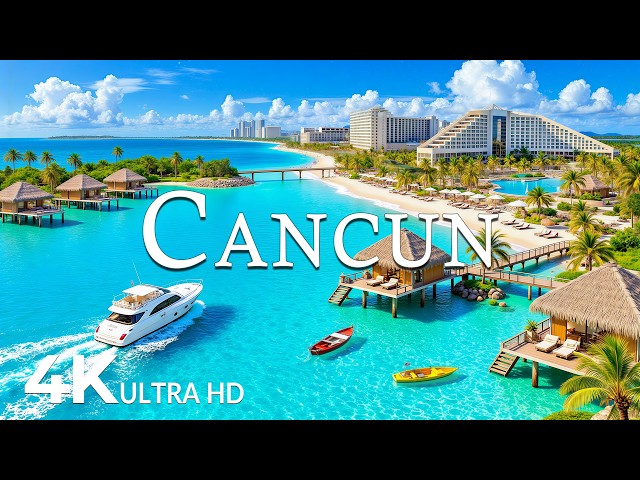 FLYING OVER CANCUN (4K UHD) – Soothing Music Along With Beautiful Nature Video - 4K Video UHD #9