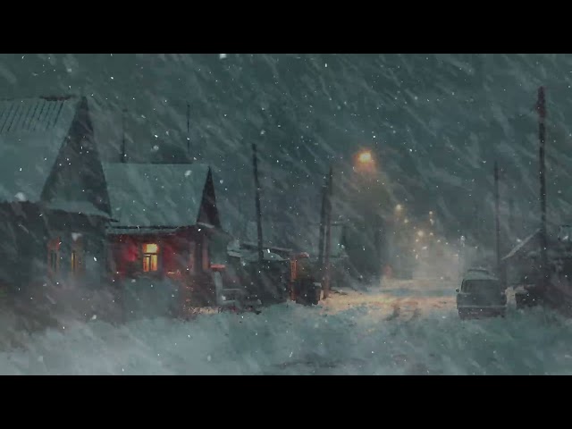 Loud Blizzard, Winter Storm & Wind Sounds for Deep Sleep, Relaxing┇Winter Ambience┇Snow Storm