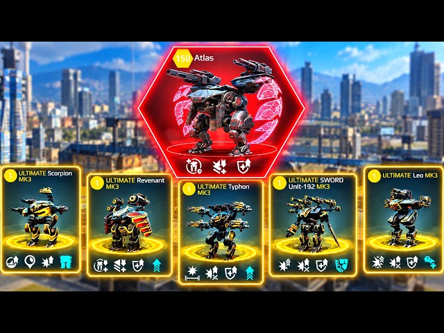Atlas With No Mercy! War Robots Gameplay 🤖