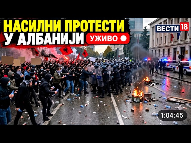 Uživo: Protest u Tirani!