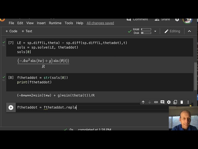 Modeling Kapitza's Inverted Pendulum with Python