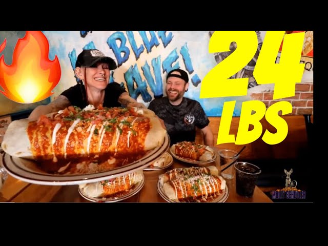 24 POUND SPICY BURRITO CHALLENGE!! Impossible?!? MOLLY SCHUYLER EATS ~ DAN KENNEDY EATS