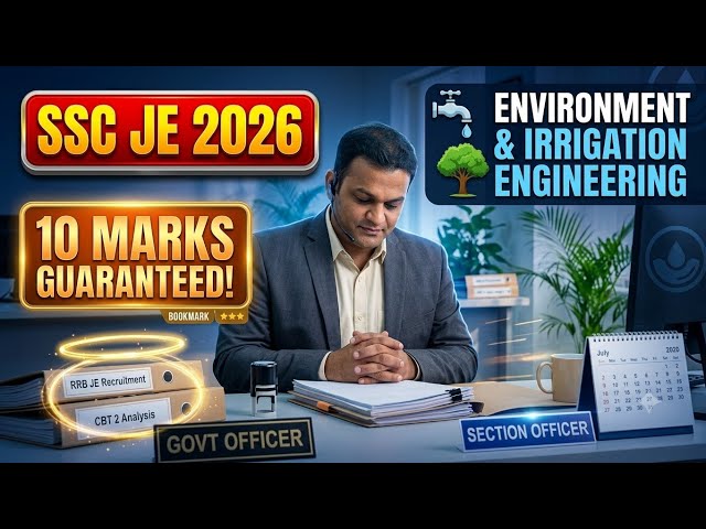 🎯 SSC JE 2026 |10 Marks Guaranteed| Environment & Irrigation Engineering | SSC JE PREPARATION #sscje