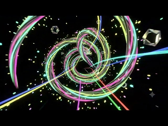 Twisted Laser Serpent ⚡ | 3D Neon VJ Loop 4K | Futuristic DJ Visuals 🔥Cosmic VJ Studio! ✨