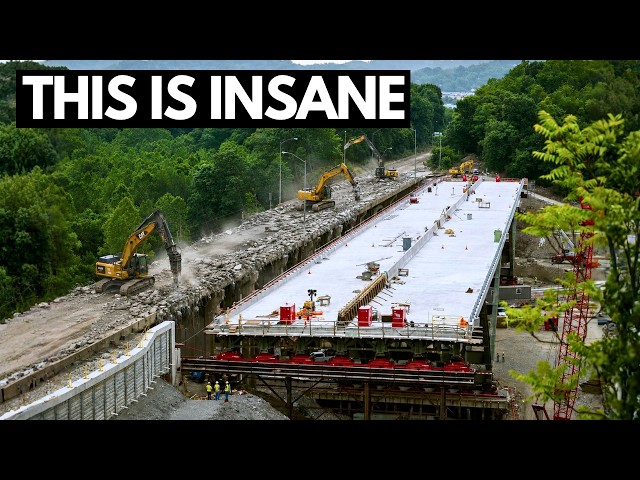 Pittsburgh Is Destroying & Rebuilding An Entire Highway Bridge In 25 Days!