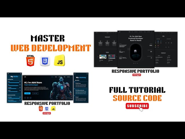 Master Frontend Web Development With 2 Real World Portfolios Using Html CSS JS Beginners to Advanced
