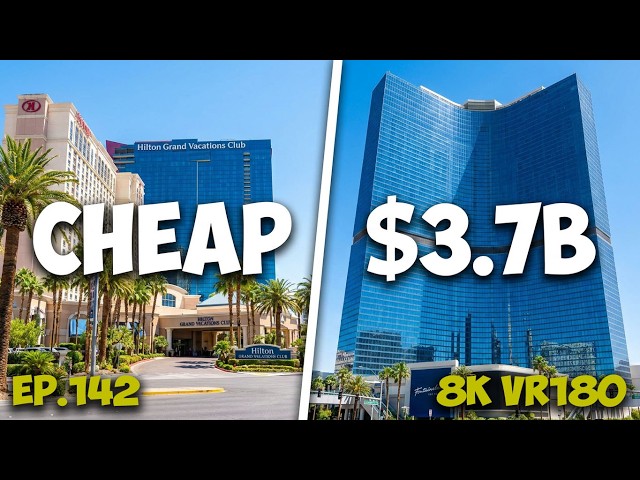 Ep.142 Las Vegas North Strip: Walking Past Hilton & the $3.7B Fontainebleau Mega Resort 8K VR180 3D