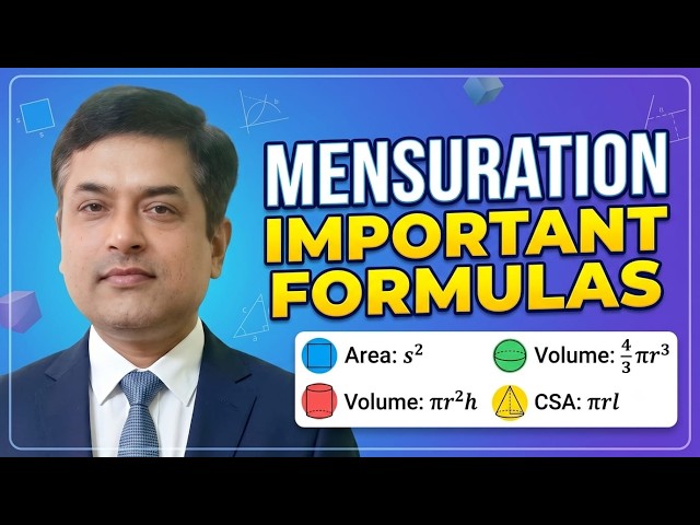 Mensuration Made EASY! 📐 All Important Formulas | Class 7–10 | One Shot Revision