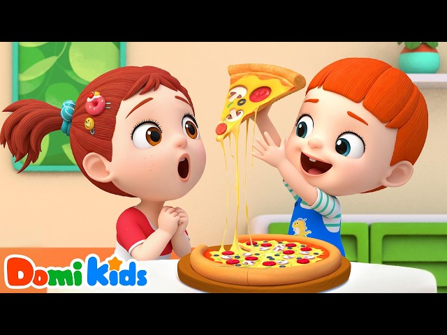 Let's Share The Pizza[NEW] | Sharing is Loving | Sing Along Domi Kids | Nursery Rhymes & Kids Songs
