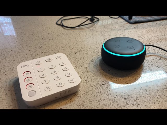How to link you Alexa account to your ring security system and showing what features it provides.