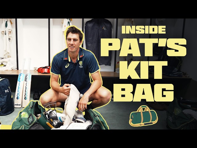 Take a look inside Pat Cummins' kit bag 👀