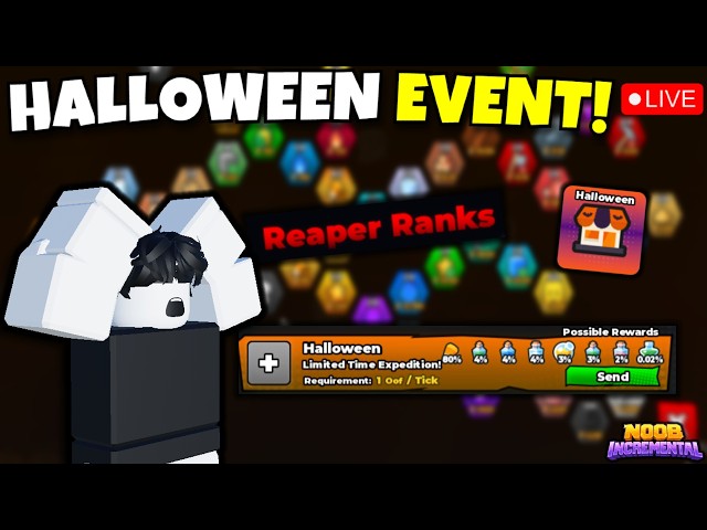 [LIVE] HALLOWEEN EVENT! | Noob Incremental
