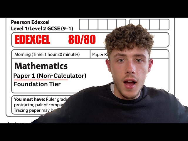 How to Get a Grade 5 | GCSE Maths Edexcel Paper 1 Foundation